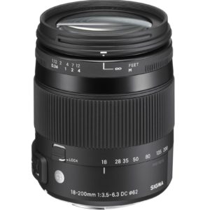 SIGMA 18-200mm F/3.5-6.3 DC avec stabilisateur pour Nikon